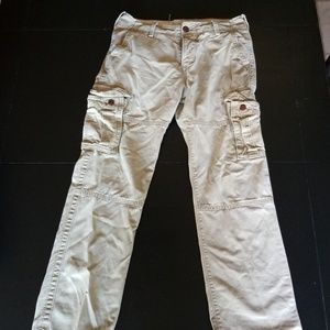 Hollister tan cargo khaki pants